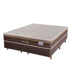 Conjunto Cama Box+ Colchão  King Size Mola Ensacada Perola Go