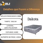 Conjunto Cama Box+ Colchão Casal Mola Ensacada Dakota 138x188