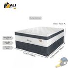 Conjunto Cama Box+ Colchão Casal Mola Ensacada Nature Confort