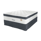 Conjunto Cama Box+ Colchão Casal Mola Ensacada Nature Confort