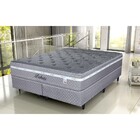 Conjunto Cama Box+ Colchão King Size Mola Ensacada Dakota 193