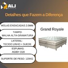 Conjunto Cama Box+ Colchão King Size Mola Ensacada Grand Rela