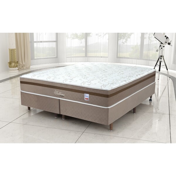 Conjunto Cama Box+ Colchão Queen Size Mola Ensacada Sublime15