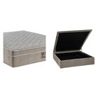 Conjunto Cama Box Baú Casal E Colchão Ortobom Airtech Molas E