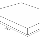 Conjunto Cama Box Casal 138cmx188cmx35cm Preto E Branco Porti