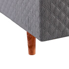 Conjunto Cama Box Casal Com Baú + Colchão Mola Ensacada Confo