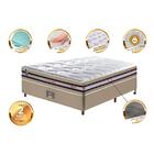 Conjunto Cama Box Casal De Molas Ensacadas D33 Cama Inbox Sel