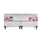 Conjunto Cama Box Casal Flowers Simbal