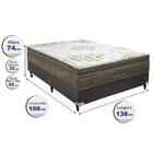 Conjunto Cama Box Casal Gold Ultragel De Molas Ensacadas E Vi