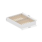 Conjunto Cama Box Casal Lia Com Mesa Cabeceira Com 3 Gavetas