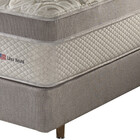 Conjunto Cama Box Casal Molas Ensacadas Látex Natural E Visco