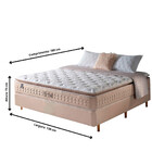 Conjunto Cama Box Casal Molas Ensacadas Pillow Top Macio Cinc