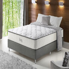 Conjunto Cama Box Casal Versalhes 138x188 Molas Ensacadas Pil