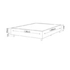 Conjunto Cama Box Casal Zoe Com Molas Ensacadas 138 X 188 X 6