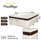 Conjunto Cama Box+colchão Casal Mola Ensacada Privillege138x1