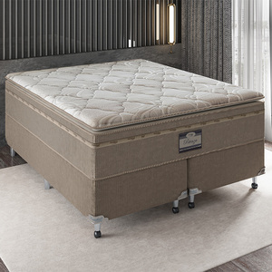 【超美品】BREATHTAKNG Lithe Premium M W-Camal conjunto_cama_box_com_colchao_