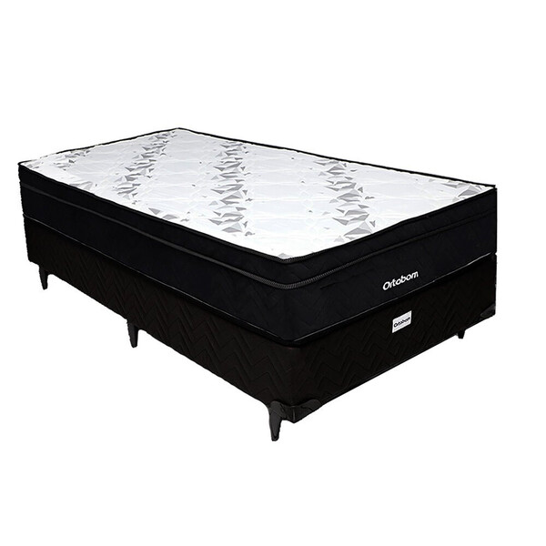 Conjunto Cama Box De Solteiro Molas Ortobom Dream Soft 88x188