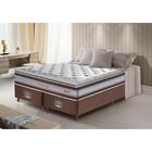 Conjunto Cama Box King De Molas Ensacadas D33 Com Pillow Top