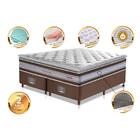 Conjunto Cama Box King De Molas Ensacadas D33 Com Pillow Top