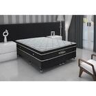 Conjunto Cama Box King Elegant Superpocket Com Molas Ensacada