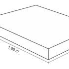 Conjunto Cama Box Meio Casal - Meio Casal 128cmx188cmx30cm Ci