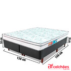 Conjunto Cama Box Queen + Colchão D45 Espuma  158x198cm Bf Co