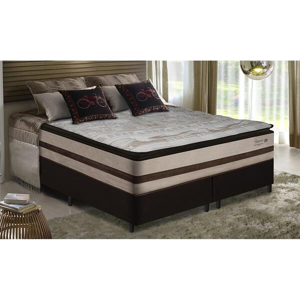Conjunto Cama Box Queen Com Molas Ensacadas Gazin Splendor 15