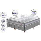Conjunto Cama Box Queen De Molas Ensacadas D33 Cama Inbox Sel