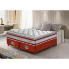 Conjunto Cama Box Queen De Molas Ensacadas D33 Com Pillow Top
