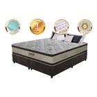 Conjunto Cama Box Queen Gazin De Molas Ensacadas Paris Gold 1
