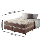 Conjunto Cama Box Queen Size Espuma D28/d70 Dupla Face Orlean
