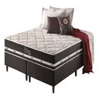 Conjunto Cama Box Queen Size Los Angeles 158x198cm Com Molas