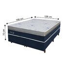 Conjunto Cama Box Queen Size Magnetic Atômic Simbal 158 Cm