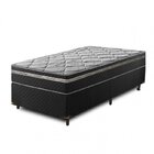 Conjunto Cama Box Solteiro 188x88x24cm Molas Ensacadas Active