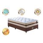 Conjunto Cama Box Solteiro (colchão + Box) De Molas Cama Inbo