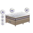 Conjunto Cama Box Solteiro De Molas Ensacadas D33 Cama Inbox