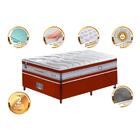 Conjunto Cama Box Solteiro De Molas Ensacadas D33 Cama Inbox