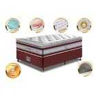 Conjunto Cama Box Solteiro De Molas Ensacadas D33 Com Pillow