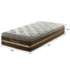 Conjunto Cama Box Solteiro Molas Ensacadas 188x88x33cm Umafle