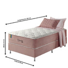 Conjunto Cama Box Solteiro Twin Size Molas Ensacadas Pillow T