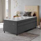 Conjunto Cama Box Solteiro Zoe Com Molas Ensacadas 088 X 188