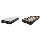 Conjunto Cama Box Solteiro Zoe Com Molas Ensacadas 088x188x62