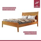 Conjunto Cama Casal 140cm Esmeralda, Cômoda 5 Gavetas Unique