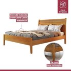 Conjunto Cama Casal 140cm Esmeralda, Cômoda 5 Gavetas Unique