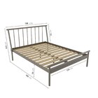 Conjunto Cama Casal 2 Mesas De Cabeceira E Arara De Roupas Em