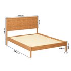 Conjunto Cama Casal Com 2 Mesas De Cabeceira E Cômoda Oiti Ca