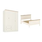 Conjunto Cama Casal, Guarda-roupa 4 Portas Ananda Cabecasa Ma