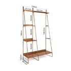 Conjunto Cama Casal, Mesa De Cabeceira E Arara De Roupas Em A