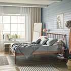 Conjunto Cama Casal, Mesa De Cabeceira E Arara De Roupas Em A