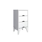 Conjunto Cama Casal Mônaco E Mesa De Cabeceira 3 Gavetas Twis